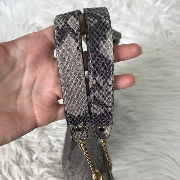 Michael Kors Python Jet Set Medium Chain Tote - Picture 3 of 4